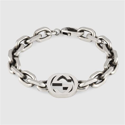 bracciale a staffa in argento gucci|Bracciali Gucci da uomo .